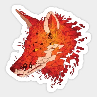 Fragment Fox Sticker